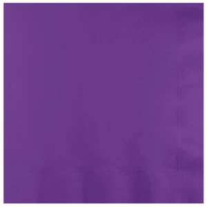 Amethyst Purple Party Supplies Lunch Napkins 50Pk Birthday Tableware Girl Llama - Picture 1 of 1