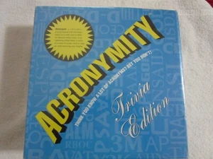 ACRONYMITY/Trivia Edition Board Game (2000, Acronymity) - Picture 1 of 6
