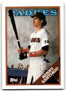 1988 Topps Baseball Card Benny Santiago San Diego Padres #693
