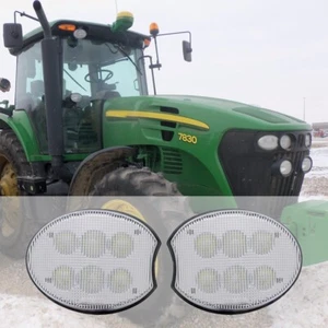 LH & RH Outer Hood Light For John Deere 7020 Series: 7720, 7820, 7920 Tractors - Picture 1 of 12