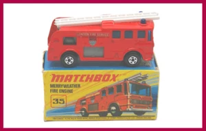 MATCHBOX SUPERFAST: 35A - MERRYWEATHER FIRE ENGINE - MINT - BOX I2 - Picture 1 of 6
