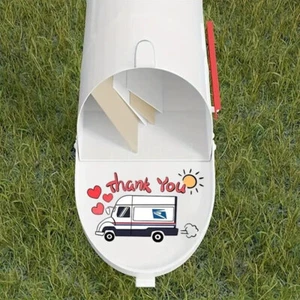 2025 Hot New - Thank You Sticker For Mailbox, Thank U Stickers Vinyl Stickers - Picture 1 of 5