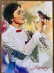 Julie Andrews #2 Art Card Limited Numbered xx/50 Edward Vela Signed 2020. - Picture 1 of 2