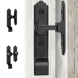 Barn Door Lock Zinc Alloy Flip Gate Latch Safety Reliable Sliding Cabinet guIEg - Picture 1 of 17