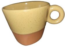 Paul Eshelman Pottery Boat Coffee Mug 2002 Yellow Modern Minimalist USA Vintage