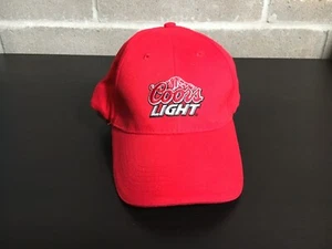 Coors Light Hat Cap Mens Strap Back Red Logo Baseball Beer Casual Embroidered - Picture 1 of 13