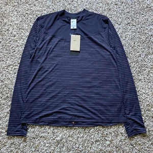 NIKE DRI-FIT Shirt Women’s Sz L Run Division Purple Long Sleeve Mesh Performance - Picture 1 of 9