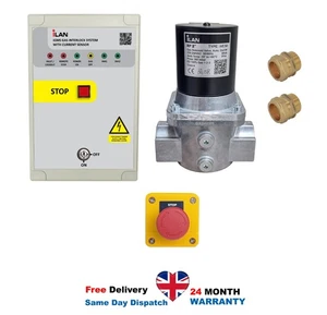 Sistema de bloqueo de gas iLAN con sensores de corriente de ventilador incorporados válvula solenoide de gas de 2" - Imagen 1 de 6