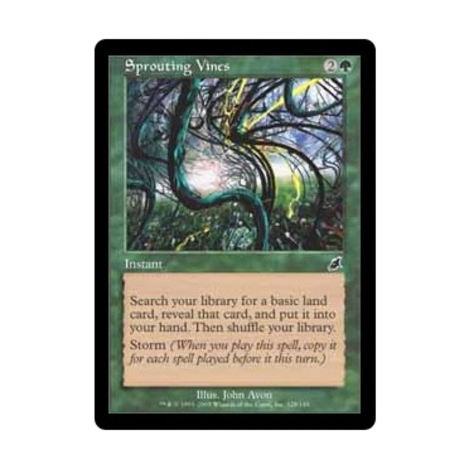 WOTC MtG Scourge Sprouting Vines (C) (Foil) EX - Image 1 of 1
