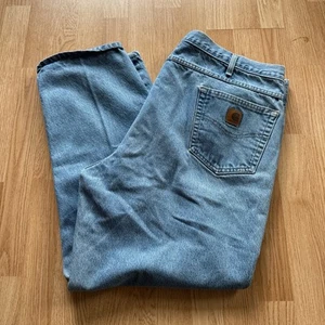 Vintage Carhartt Jeans Used Good Condition 90s Baggy Mens 46x30 Denim - Picture 1 of 7