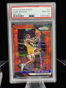 2018 Panini Prizm Red Ice Kobe Bryant #15 PSA 10 Gem Mint - Picture 1 of 2