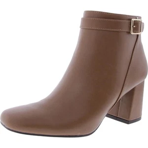 Easy Street Womens Brown Zip Up Ankle Boots Shoes 6.5 Medium (B,M) BHFO 9857 - Picture 1 of 3