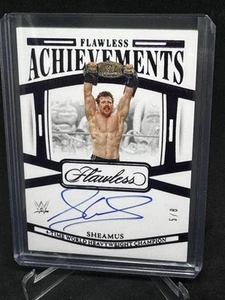 2024 Panini Flawless WWE Achievements Sheamus Auto  Amethyst 5/8!!! - Imagen 1 de 2