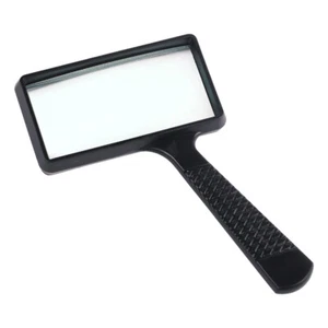 Handheld Rectangular 10X Magnifier Magnifying Glass Loupe For Reading Jewelry - Picture 1 of 14