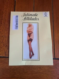 NEW Intimate Attitudes Lace Top Stay Up Queen Size Red USA Shirley of Hollywood - Picture 1 of 4
