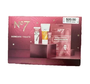 No7 Skincare Treats Set de Regalo Restaurar y Renovar Suero Boost Hoja Mascarilla NUEVO 1/2026 - Imagen 1 de 3