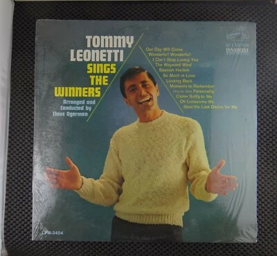 Tommy Leonetti ‎– Sings The Winners (RCA Victor ‎– LPM-3404) - Image 1 of 4