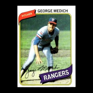 George Medich 1980 Topps Texas Rangers #336 Great Condition! 60