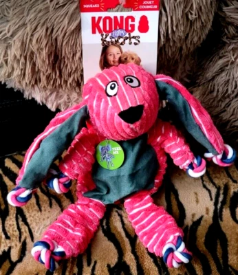 Kong Perro Nudos Floppy Bunny Juguete Med Grande ¡Nuevo! Foto 1 de 3