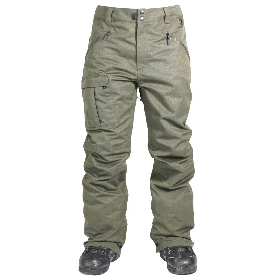 Pantalones de nieve YESLER RIDE SNOWBOARDING para hombre - Gris Nep - Pequeños - Nuevos con etiquetas - ¡ÚLTIMOS! Foto 1 de 1