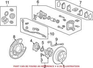 Genuine OEM Rear Passenger Right Brake Dust Shield for Honda 43110SCVA01 - Picture 1 of 1