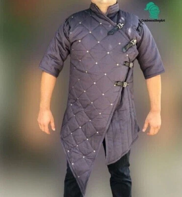 Disfraz medieval Gambesón | Gambesón estilo vikingo para larp Sca Foto 1 de 2