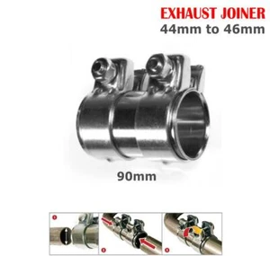 Abrazadera de alta resistencia para unión de tubo de escape de automóvil 44 mm a 46 mm / 90 m ajustable - Imagen 1 de 3