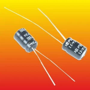 100 uF 10V KEA-II 5 STÜCK VINTAGE BULGARISCHER ELEKTROLYT RADIALKONDENSATOR 8X12 - Bild 1 von 2