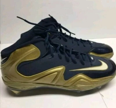 New Nike Football Cleats Shoes Zoom Merciless 548529-426 Gold/Navy Men Size 17   - Image 1 of 4