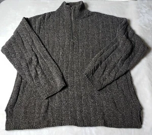 Vintage Cousin Johnny Men's Sweater Quarter Zip Size Large Made In USA - Picture 1 of 9