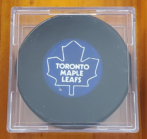 TORONTO MAPLE LEAFS NHL VINTAGE APPROVED VICEROY MFG. OFFICIAL GAME PUCK 🇨🇦 Cover