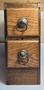 Armario de dos cajones para máquina de coser vintage - Imagen 1 de 8