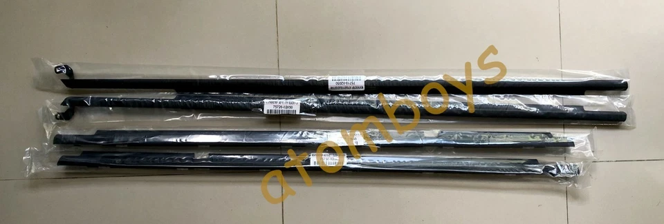 适用于丰田卡罗拉 EE110 AE110 AE111 玻璃密封门黑色皮带护套 — 第 1/4 张图片