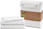 100% Organic Cotton Twin Sheets Set, 3Pc Twin Bed Sheets, Breathable Cotton Shee