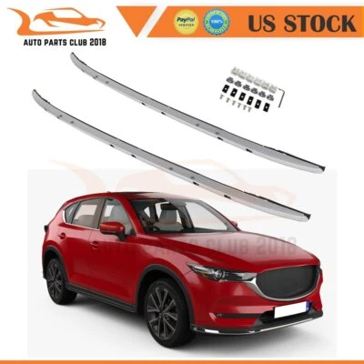 Rack de teto TOP para Mazda CX-5 CX5 2017 bagagem alumínio teto lateral trilho carga 2 peças - Imagem 1 de 4