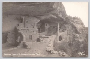Balcony House Mesa Verde National Park Colorado Sanborn RPPC Postcard - Picture 1 of 2