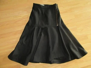 20Y/2008 YVES SAINT LAURENT BLACK RUNWAY SKIRT/HEAVYWOOL/ZIPPER/NO SIZE/4 OR 6? - Picture 1 of 10