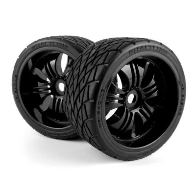 HPI H160509 Racing Mounted Phaltline Tire on 3251 Tremor Black Wheel - Bild 1 von 4