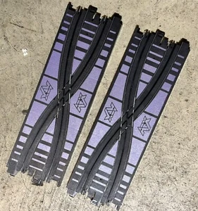 HTF Tomy AFX - 9” Criss-Cross Track Set, From “Black Out” Set & Unique AFX Logo - Picture 1 of 2