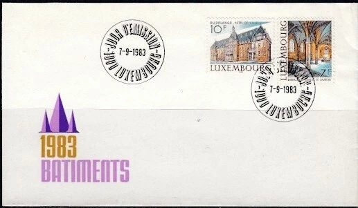 LUXEMBURGO Dudelage Ayuntamiento e Iglesia de San Lorenzo FUNDA PRIMER DÍA Foto 1 de 1