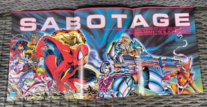 1991 Spider-Man & X-Force Sabotage Marvel Comics Promo Poster by Todd McFarlane - Picture 1 of 5