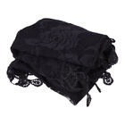  Black Shawl for Women Mass Mantilla Veils Lace Scarf Tassel