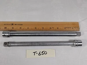 2 Vtg Craftsman 44132 ½” Drive 10” Extension =V= & -V- Series (650) - Picture 1 of 11