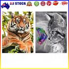 AU 5D DIY Diamond Painting Kits Full Round Drill Animal Mosaic Picture Wall Deco