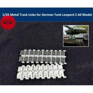 Eslabones de pista de metal 1/35 con pasador de metal para tanque alemán leopardo 2 todos los modelos - Imagen 1 de 6
