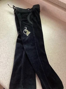 BABY PFAT VELOUR  PANTS  Size 4 BLACK - Picture 1 of 6