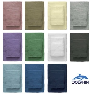 Set asciugamani spugna 500 gr hotel b&b spa vari colori viso+ospite mod.BOTERO - Foto 1 di 13
