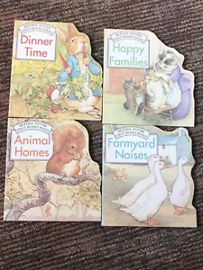 Beatrix Potter First Board Books Set Of 4. First Edition 1991 Shaped. - Picture 1 of 7