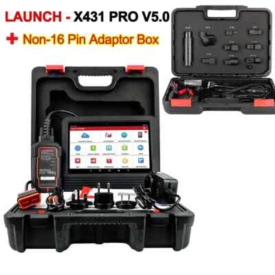X431 PRO V5.0 Car Diagnostic 8"inch Auto OBD2 Scanner CAN FD/ DOIP SGW All - Image 1 of 4