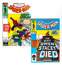 Marvel Tales #191 &192 (1986) Spider-man, Green Goblin! Gwen Dies! Reprint NM-